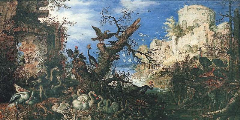 SAVERY, Roelandt Landscape with Birds oil painting picture